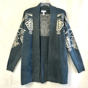 NWT QVC Denim & Co Women’s Open Front Soft Thick Cardigan Sweater / XXS